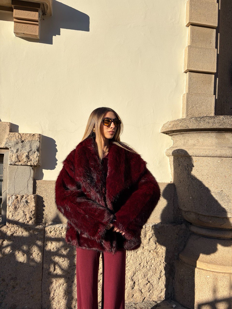 Pelliccia Deep Rouge