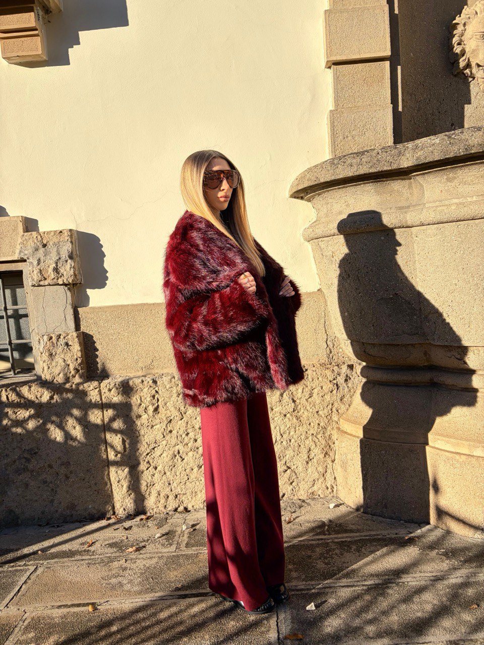 Pelliccia Deep Rouge