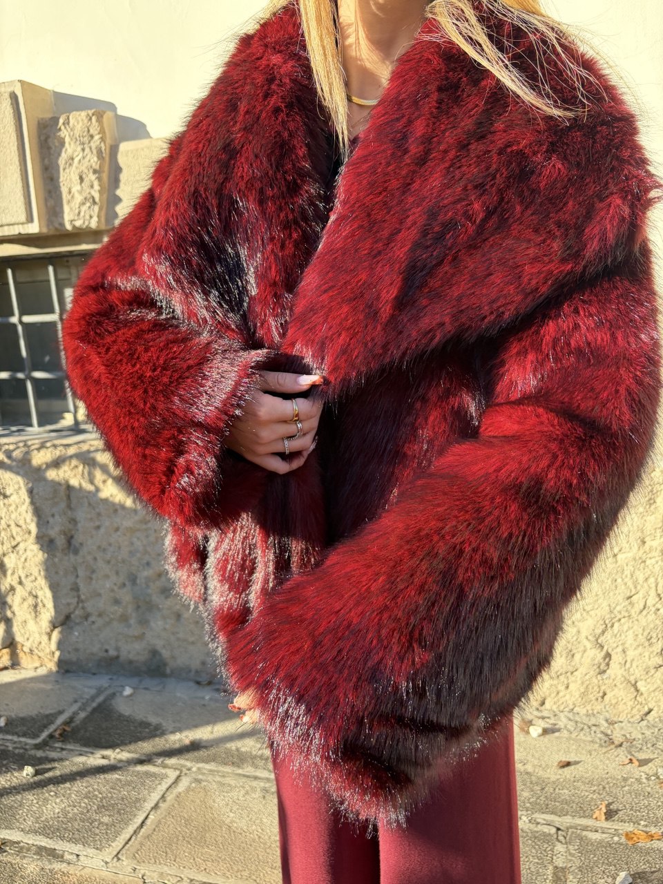 Pelliccia Deep Rouge