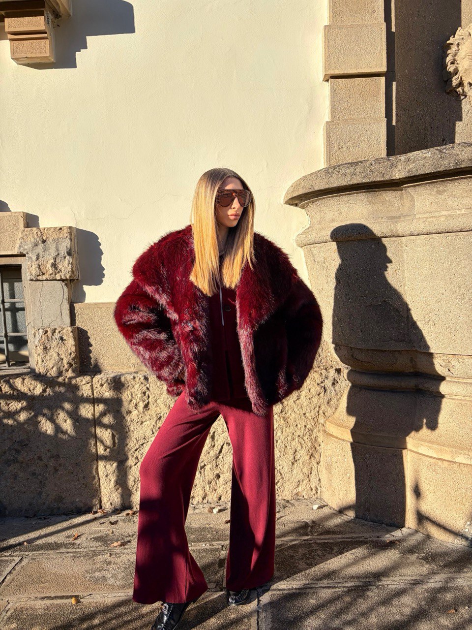 Pelliccia Deep Rouge