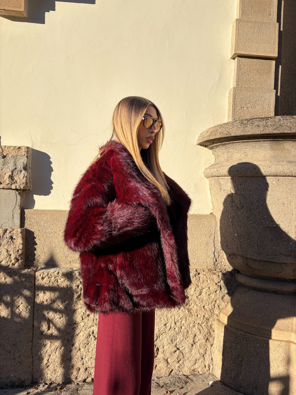 Pelliccia Deep Rouge